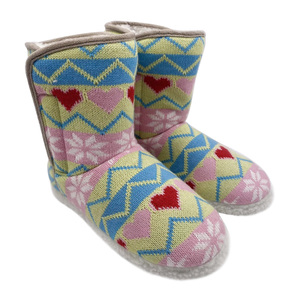 Chaussons d'intérieur en polaire chaude d'hiver pour femmes avec doublure en polaire confortable, chaussons en tricot - Product Image 2