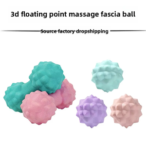 Balle de massage en forme d'arachide à picots, couleur violette, pour le bien-être des cadres d'entreprise. Outil de bureau haut de gamme pour le soulagement du stress et l'amélioration de la posture - Product Image 5