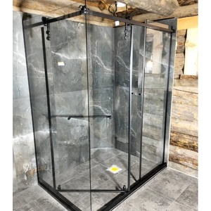Système coulissant pour porte de douche en forme de L Kits de quincaillerie pour petite cabine de douche Boîte Moove - Product Image 4
