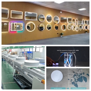 <span class=keywords><strong>Miroir</strong></span> intelligent de salle de bain à LED avec écran tactile, anti-buée, éclairage intégré, design moderne, indice de protection IP44, <span class=keywords><strong>miroir</strong></span> intelligent mural pour salle de bain - Product Image 4