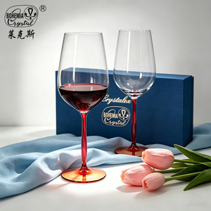 Red Wine Glass 401-500ml Lead-Free Stemmed Glass Business Gifts Set - Product Image 2