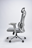 Chaise de bureau ergonomique JOHOOFURNITURE moderne avec support lombaire triple zone, accoudoirs 4D et revêtement en maille 3 couches