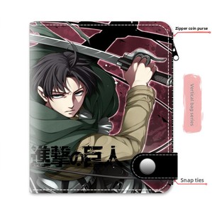 กระเป๋าสตางค์แบบสั้นลายอนิเมะญี่ปุ่น <span class=keywords><strong>Erwin</strong></span> Armin Mikasa ลดราคาพิเศษ มีช่องใส่บัตรหลายช่อง ทำจากวัสดุ PU เหมาะสำหรับผู้ชายและผู้หญิง ใช้เป็นของขวัญหรือใส่บัตรเดินทาง - Product Image 2