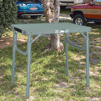 HONGQIANG Table pliante en alliage portable moderne réglable en hauteur pour les parcs à manger en plein air meubles d'extérieur en plastique 1 an