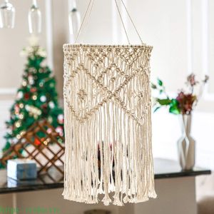 Pantalla de Lámpara de Macramé Tejida a Mano, Estilo Nórdico Bohemio, 100% Algodón Transpirable, Accesorios para Lámparas Colgantes, Precio Económico, de Vietnam - Product Image 2