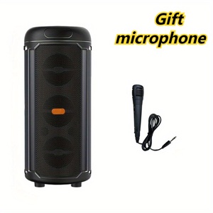3x3 inch loa siêu trầm HIFI siêu Bass bên màu xanh răng Stereo woofer RGB ánh sáng DJ kích thước lớn karaoke Microphone tháp Loa - Product Image 5