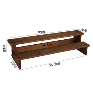 Rắn tre Rack hiển thị với đôi tầng cho tay Bông tai kẹp tóc vòng đeo tay chuỗi lưu trữ kệ cho đồ trang sức gian hàng đạo cụ - Product Image 1