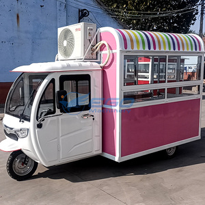 Standard Food Cart Custom Food Truck Mobile Snack Cart Food Stall Tricycle Dining Car - Product Image 2