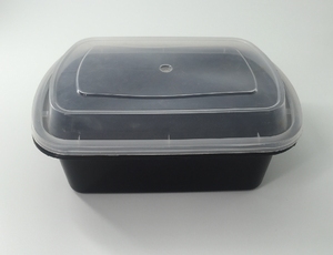 Boîte alimentaire rectangulaire en plastique avec couvercle hermétique, boîte de rangement réutilisable en PP sans BPA pour la préparation des repas et les restes - Product Image 6