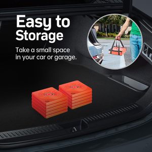 กรวยจราจรแบบพับได้ CITICITY ขนาด 18 นิ้ว สีส้ม พร้อมแถบสะท้อนแสง ใช้งานได้หลากหลายสำหรับจอดรถบนถนน - Product Image 5