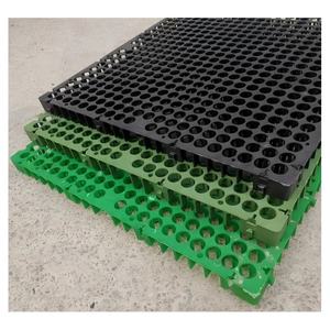 Tapis de cellules de drainage cellulaire de taille 100t/m2 500*500 avec géotextile 200-250gsm, test CE/ISO/ASTM pour pelouses artificielles - Product Image 3