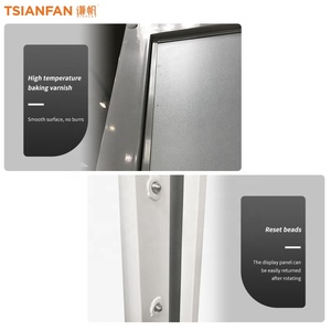 Hiện Đại Đẩy Ra Đứng Sàn Gỗ Giá Mẫu Xoay Racks Trượt Sàn Gỗ Hiển Thị Đứng Giá Gạch Showroom - Product Image 5