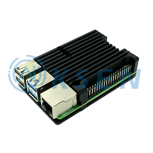 Scocca lampone <span class=keywords><strong>Pi</strong></span> metallo quarta generazione lampone <span class=keywords><strong>Pi</strong></span> quarta generazione B + scatola in lega di alluminio 4B assemblata involucro di dissipazione del calore - Product Image 2