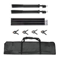 2.6*3M Stand Backdrop Aluminium Alloy yang Dapat Disesuaikan dengan Pengaturan Cepat Portabel untuk Dukungan Latar Belakang Studio Fotografi & Video