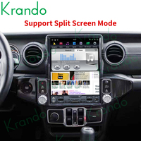 Krando 13 pouces écran Vertical Android voiture vidéo payeur tableau de bord Radio GPS Navigation pour Jeep Gladiator Wrangler JL 2018-2021
