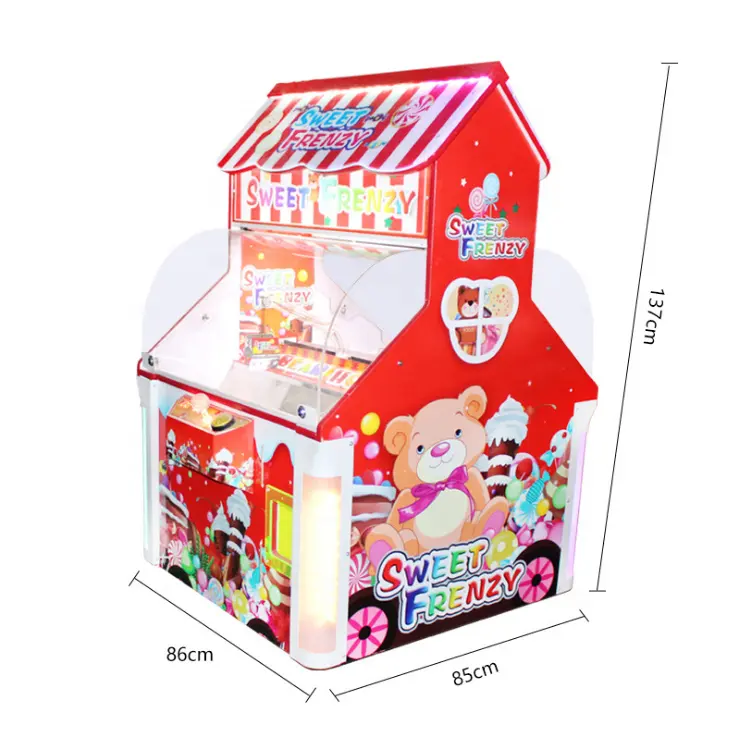 Игровой автомат для развлечений в помещении, игровой автомат для продажи детских конфет, игровой домик для конфет
