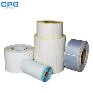 Étiquette thermique directe autocollante en rouleau pour codes-barres, étiquette d'expédition vierge pour la logistique et l'entreposage - Product Image 1