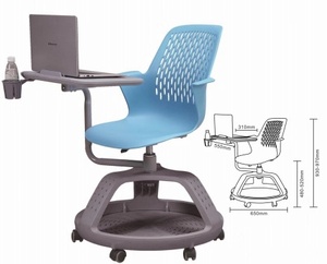 New thiết kế hiện đại Trường Đại Học ghế nhựa với văn bản Pad bảng lớp học sinh Bàn và ghế cho người lớn - Product Image 2