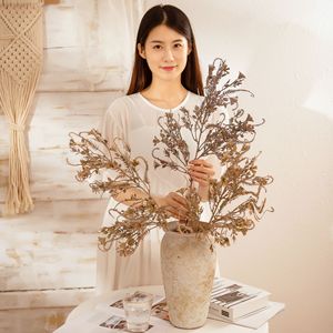 CallaFloral Feuilles de Cyprès Séchées Beige Café Fleurs Artificielles Décorations de Mariage Haute Simulation INS Bouquet Transfrontalier - Product Image 1