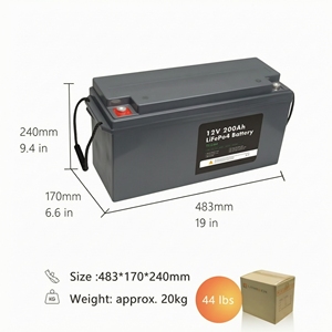 แบตเตอรี่สำรองพลังงานแสงอาทิตย์ LTC 12V Lifepo4 ชุดแบตเตอรี่ลิเธียมไอออน 12 โวลต์ 12.8V 200Ah พร้อมระบบทำความร้อน สำหรับรถบ้านและแคมป์ปิ้ง - Product Image 5