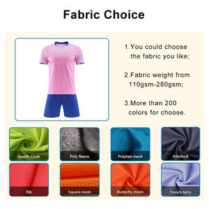 Maillot de football personnalisé pour homme, créez votre propre uniforme, haute qualité, polyester/coton respirant et à séchage rapide, col rond - Product Image 2