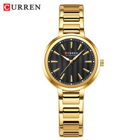 Montre-bracelet classique de luxe pour femme CURREN 9109, bracelet en acier inoxydable, étanche 3 ATM, cadran de 32 mm de diamètre, montres pour femmes et filles