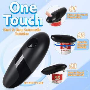 Ouvre-boîtes électrique sans fil, sans danger pour les aliments, fonctionnant sur piles, ouvre-boîtes électrique automatique - Product Image 2