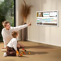 2025 écran tactile mural 21.5 pouces calendrier numérique 6 + 128G 1080P WIFI Smart partagé maison/bureau planificateur Interaction vocale/applications texte