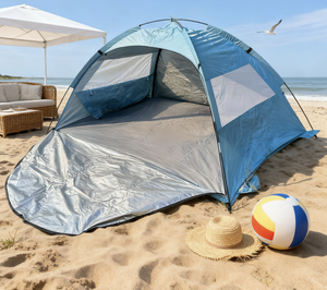Abri de plage hexagonal portable, protection UV, tente de glamping, parasol facile à <span class=keywords><strong>d</strong></span>éplier pour le camping en famille en plein <span class=keywords><strong>air</strong></span> - Product Image 3