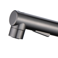 Vente en gros noir Ajuster Pull Out Nouveau Style Mélangeur d'Eau Robinet de Bassin Sanitaire Incurvé