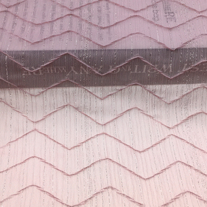 Manufacturer Super Soft <strong>Gauze</strong> 100% Polyester Fiber <strong>Shiny</strong> Crepe Fabrics Transparent Tulle Crinkle Pleated Fabric with Gold Foil - Product Image 2