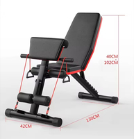 BunnyHi JSY012 Banc de Musculation Multifonctionnel Pliable en Gros pour la Maison et l'Exercice Corporel