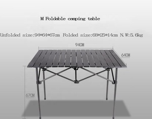 Haute qualité portable facile pliant en aluminium <span class=keywords><strong>de</strong></span> différentes tailles pliable pique-nique en plein air <span class=keywords><strong>table</strong></span> <span class=keywords><strong>de</strong></span> <span class=keywords><strong>camping</strong></span> - Product Image 4