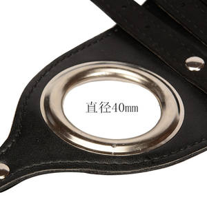 Ceinture d'orgasme forcé en cuir PU ceinture de chasteté masculine porte-baguette AV harnais de contraintes de bondage - Product Image 6