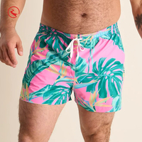 Shorts de bain imprimés personnalisés pour hommes, style Palm Beach, séchage rapide, classiques, tropicaux, boardshorts, maillot de bain pour hommes