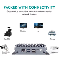 Piesia Mini Ordenador Industrial Sin Ventilador de 12.ª Generación Intel Alder Lake N300/N95/N100 X86 con 4 LAN, Router, Mini PC, Thin Client con POE