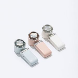 Usb <b>Rechargeable</b> Foldable Mini Icy Cold Compress Cooling <b>Hand</b> Digital Display <b>Fan</b> for Outdoor Travel - Product Image 1