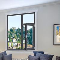 Ventana Abatible de Aleación de Aluminio con Recubrimiento en Polvo, Insonorizada, Impermeable, con Certificación Energy Star, Fácil Instalación para Baño