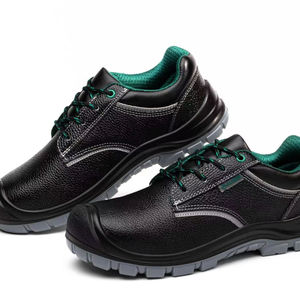 JIANKUN CE, sandalias de trabajo de verano de cuero de vaca en relieve impermeables de alta calidad, zapatos de seguridad con punta de acero antideslizantes baratos para hombres y mujeres - Product Image 3