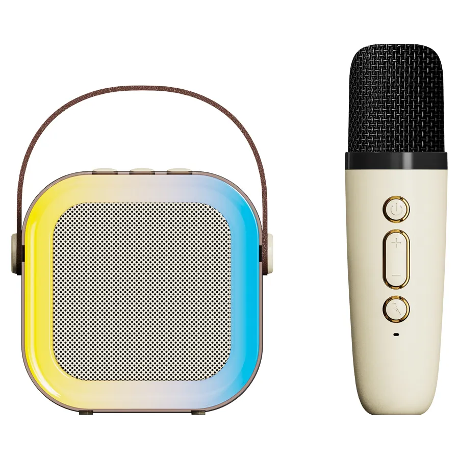 2023 plus récent cadeau K12 sans fil Mini haut-parleur karaoké et Microphone Portable maison fête haut-parleur Bluetooth