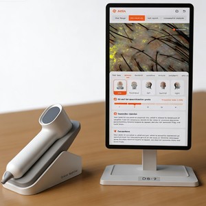 Analyseur de peau et de cuir chevelu AI 2 en 1, détecteur de sébum des follicules pileux, appareil de diagnostic de bureau LCD pour la maison, le salon et la clinique - Product Image 5