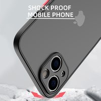 Pour iPhone 14 13 12 11 Pro Max mat PC couverture Mobile pour iPhone XS XR SE3 6 7 8 Plus couleur TPU lunette étui de téléphone