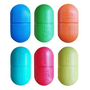 Boîte à pilules en plastique de haute qualité personnalisable avec 6 compartiments de rangement en plastique, boîte à pilules légère - Product Image 4
