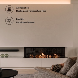 เตาแก๊ส MEISU.CH แบบประหยัดพลังงาน ไม่ต้องใช้ปล่องระบายควัน ไร้ควัน มองเห็นเปลวไฟได้ ติดตั้งแนวตั้ง - Product Image 1