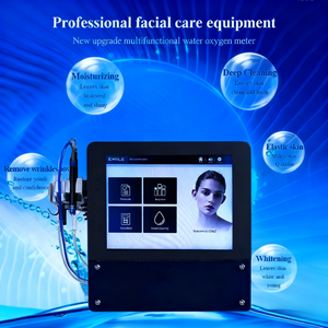 Appareil de beauté pour le visage à jet d'eau oxygénée, peeling facial à oxygène, machine à ventouse pour le visage, machine de nettoyage du visage à jet d'eau oxygénée, en vente - Product Image 3