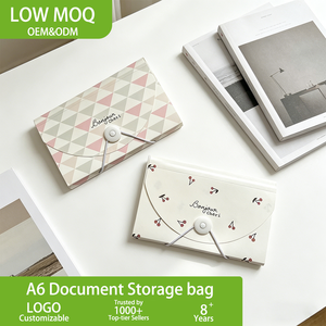 Borsa a Fisarmonica A6 Mini, Grande Capacità, 5 Scomparti, Materiale PP Rinforzato per Banconote <span class=keywords><strong>e</strong></span> Documenti - Product Image 1
