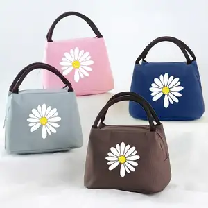 Nette Gänseblümchen Student Lieferung Tasche Mini tragbare personal isierte Mittagessen Kühltasche für Kinder Schule