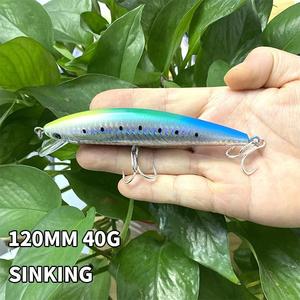 Big Minnow 40g 120mm pesante <span class=keywords><strong>artificiale</strong></span> duro tutti gli strati pesca Swimbait <span class=keywords><strong>per</strong></span> branzini <span class=keywords><strong>per</strong></span> trote sgombro esche Wobbler - Product Image 5
