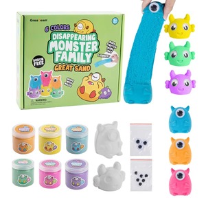 Disappearing Monster Family Slime <b>Kit</b> Boron-free Great Sand Magic Shape with Molds - Product Image 2