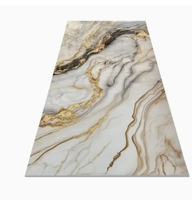 Panneau mural flexible imperméable en PVC avec revêtement UV, imitation marbre, pour la décoration intérieure d'hôtels, d'appartements et de bureaux